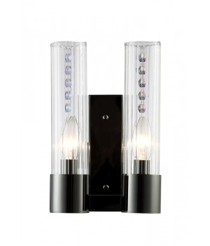 Бра Crystal Lux OTONO AP2 BLACK CHROMIUM/TRANSPARENTE-foto2