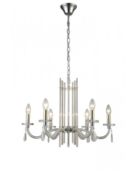 Люстра Crystal Lux AURELIO SP6 GOLD+CHROME/TRANSPARENT-foto2
