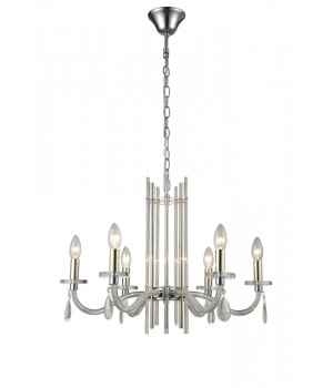 Люстра Crystal Lux AURELIO SP6 GOLD+CHROME/TRANSPARENT-foto2