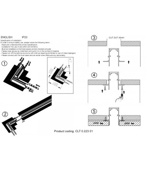 Соединитель для магнитного встраиваемого шинопровода угловой Crystal Lux CLT 0.223 01 BL-foto2