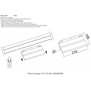 Светильник трековый магнитный CLT 0.33 002 12W WH M4000K-foto3