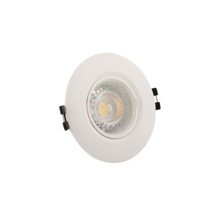 DK3028-WH Встраиваемый светильник, IP 20, 10 Вт, GU5.3, LED, белый, пластик-foto2