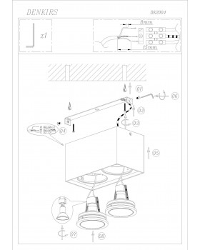 DK2004-BK Светильник накладной IP 20, 50 Вт, GU10, черный, алюминий-foto2