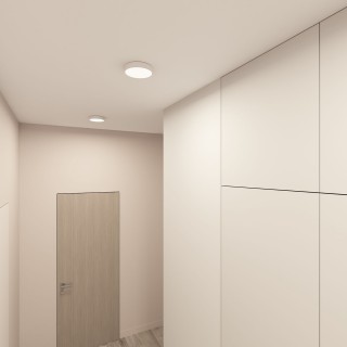 DK2850-WH Накладной светильник TAB 24 Вт, LED 3000K/4000K/6500K, IP 20, d160mm, белый, алюминий/акрил-foto7