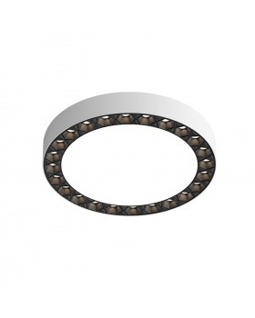 DK2841-WB Накладной светильник DUAL 18+18 Вт, LED 4000K, IP 20, d212mm, белый/черный, алюминий/акрил-foto4