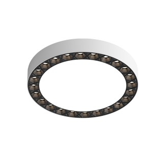 DK2841-WB Накладной светильник DUAL 18+18 Вт, LED 4000K, IP 20, d212mm, белый/черный, алюминий/акрил-foto4