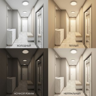 DK6516-WH Накладной светильник со встроенным светодиодом, 50W, IP 20, 3000K - 6500K, управление пульт Д/У (в комплекте) и Wi-Fi 2,4 Ггц. Эко система Tuya Smart, Яндекс.Алиса, белый, металл, полимер-foto4