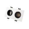 DK3022-WB Встраиваемый светильник, IP 20, 10 Вт, GU5.3, LED, белый/черный, пластик