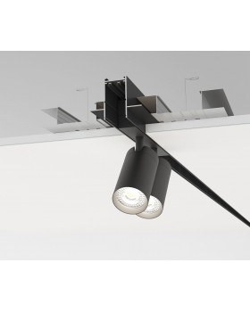 TR2012-BK/1 Встраиваемый шинопровод SMART 2м под ГКЛ, черный, медные контакты-foto4