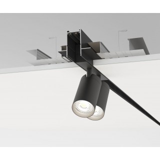 TR2012-BK/1 Встраиваемый шинопровод SMART 2м под ГКЛ, черный, медные контакты-foto4