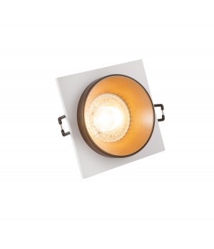 DK2402-GD Встраиваемый светильник, IP 20, 50 Вт, GU10, черный/золотой, алюминий-foto2