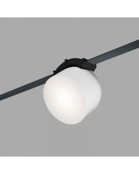 DK5542-WH+BK Поворотный светильник для трека-ремня Belty, серия Spot, со светодиодом, D100*H107мм, 48V DC, 12W, RA90, 120°, 4000K, IP20, белый с черным, алюминий-foto2