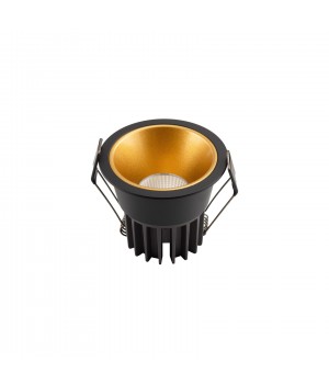 DK4400-GB Встраиваемый светильник, IP 20, 7 Вт, LED 3000, черно-золотой, алюминий-foto2