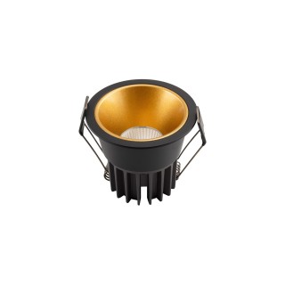DK4400-GB Встраиваемый светильник, IP 20, 7 Вт, LED 3000, черно-золотой, алюминий-foto2