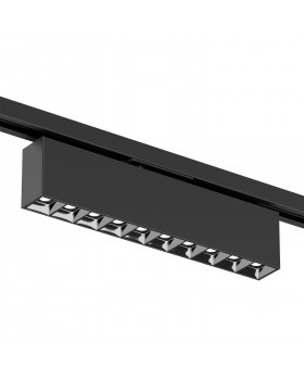 DK6444-BK Поворотный однофазный трековый светильник EDDER со светодиодом L273mm 220V 20W 30° 4000K IP20 черный алюминий