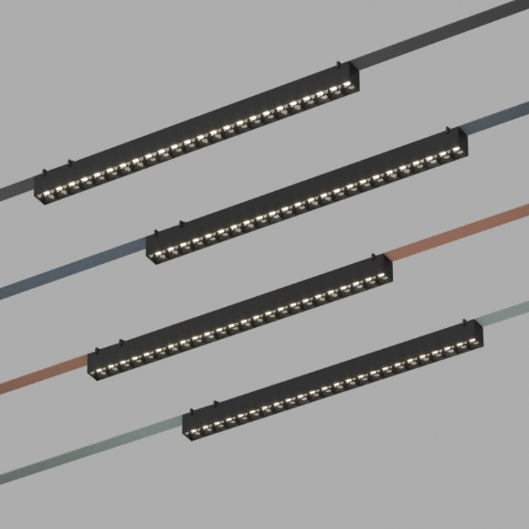 DK5572-BK Cветильник для трека-ремня Belty, серия Grill, со светодиодом, L642*W40*H45мм, 48V DC, 24W, RA90, 24°, 4000K, IP20, черный, алюминий DK5572-BK Cветильник для трека-ремня Belty, серия Grill, со светодиодом, L642*W40*H45мм, 48V DC, 24W, RA90, 24°, 4000K, IP20, черный, алюминий