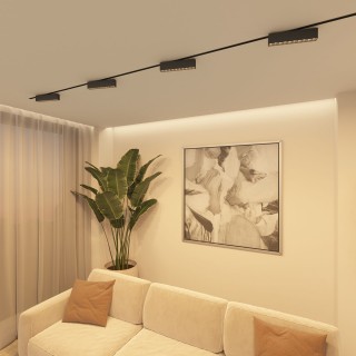 DK6434-BK Поворотный однофазный трековый светильник EDDER со светодиодом L273mm 220V 20W 30° 3000K IP20 черный алюминий-foto5