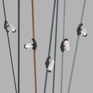 DK5546-BW+BK Поворотный светильник для трека-ремня Belty, серия Spot, со светодиодом, D35*L126.5мм, 48V DC, 7W, RA90, 30°, 4000K, IP20, белый с черным, алюминий-foto3