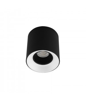 DK3090-BW+BK Светильник накладной IP 20, 10 Вт, GU5.3, LED, черно-белый/черный, пластик