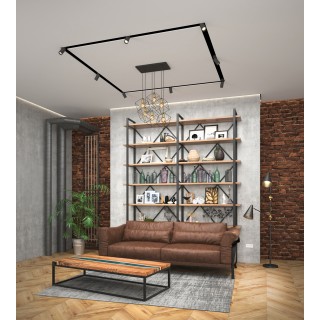 DK5850-BK Профиль Flod для создания декоративных ниш в натяжном потолке, алюминий, черный-foto4