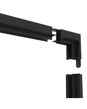 TR2118-BK Угол стена-потолок встраиваемый под ГКЛ SMART, черный -foto2