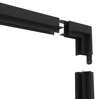 TR2118-BK Угол стена-потолок встраиваемый под ГКЛ SMART, черный     -foto2