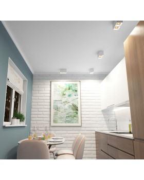 DK3085-WH+BR Светильник накладной IP 20, 10 Вт, GU5.3, LED, белый/бронзовый, пластик-foto4