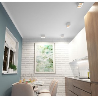 DK3085-WH+BR Светильник накладной IP 20, 10 Вт, GU5.3, LED, белый/бронзовый, пластик-foto4