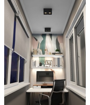 DK3085-BK Светильник накладной IP 20, 10 Вт, GU5.3, LED, черный/черный, пластик-foto3