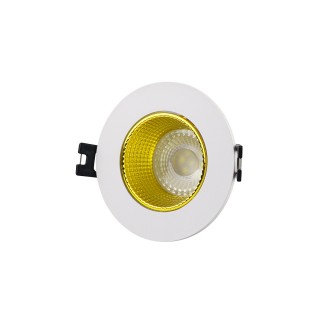 DK3061-WH+YE Встраиваемый светильник, IP 20, 10 Вт, GU5.3, LED, белый/желтый, пластик