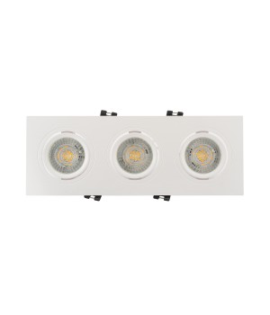 DK3023-WH Встраиваемый светильник, IP 20, 10 Вт, GU5.3, LED, белый, пластик