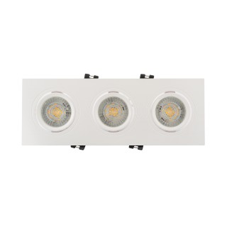 DK3023-WH Встраиваемый светильник, IP 20, 10 Вт, GU5.3, LED, белый, пластик