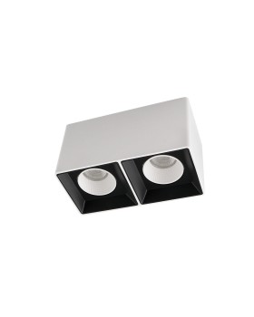 DK3085-WB+WH Светильник накладной IP 20, 10 Вт, GU5.3, LED, бело-черный/белый, пластик