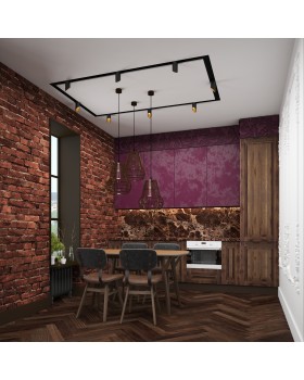 DK5850-BK Профиль Flod для создания декоративных ниш в натяжном потолке, алюминий, черный-foto5