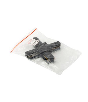 TR1104-BK Соединитель для шинопровода X-образный, черный-foto5