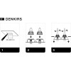 DK3022-BK Встраиваемый светильник, IP 20, 10 Вт, GU5.3, LED, черный, пластик