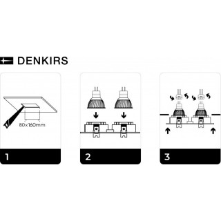 DK3022-BK Встраиваемый светильник, IP 20, 10 Вт, GU5.3, LED, черный, пластик-foto12