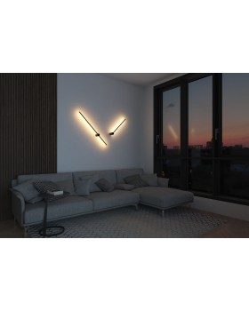 DK5012-BK Бра 800 мм, 3000К, IP20, 7 Вт, черный, алюминий-foto9