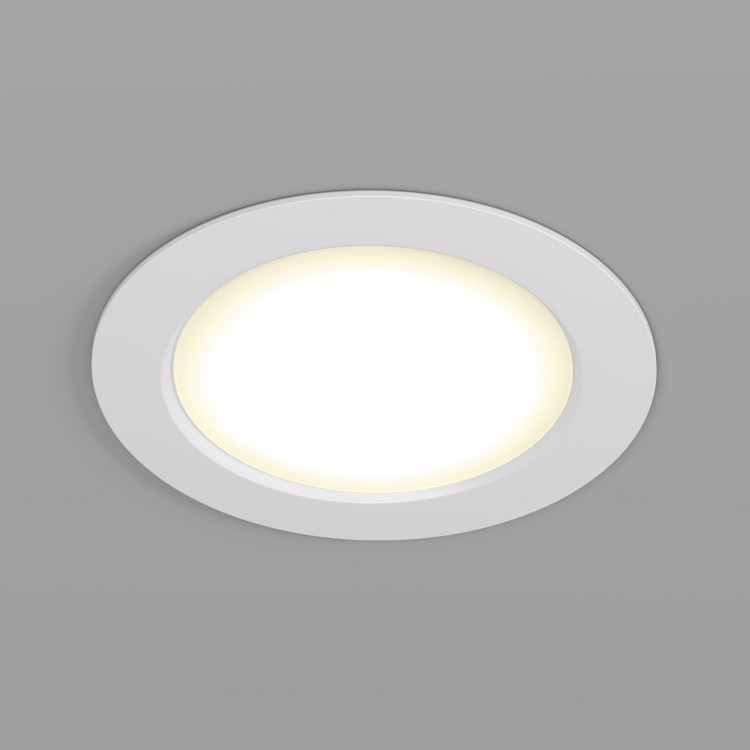 DK3048-WH Встраиваемый светильник, IP 20, 7Вт, LED, белый, пластик