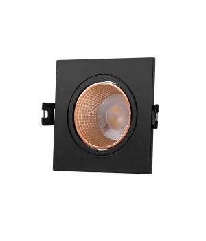 DK3071-BBR Встраиваемый светильник, IP 20, 10 Вт, GU5.3, LED, черный/бронзовый, пластик