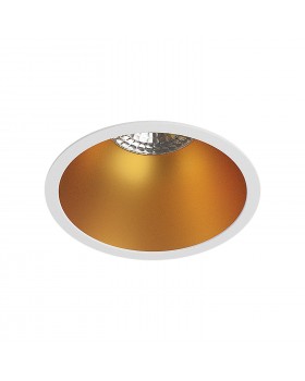DK3026-WG Встраиваемый светильник, IP 20, 10 Вт, GU5.3, LED, белый/золотой, пластик