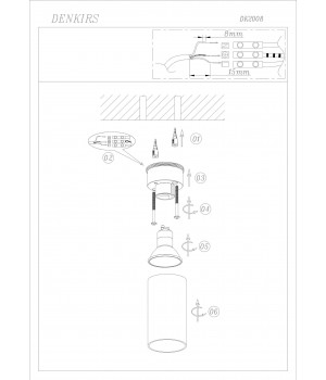 DK2008-WH Светильник накладной IP 20, 50 Вт, GU10, белый, алюминий-foto10