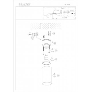 DK2008-BK Светильник накладной IP 20, 50 Вт, GU10, черный, алюминий-foto10