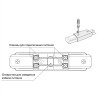 TR1008-BK Прямой коннектор с возможностью подачи питания, черный