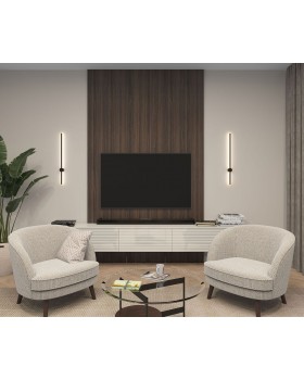 DK5012-BK Бра 800 мм, 3000К, IP20, 7 Вт, черный, алюминий-foto6