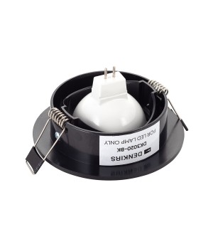 DK3020-BK Встраиваемый светильник, IP 20, 10 Вт, GU5.3, LED, черный, пластик-foto6