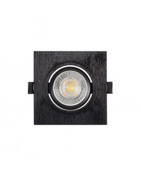 DK3021-BK Встраиваемый светильник, IP 20, 10 Вт, GU5.3, LED, черный, пластик