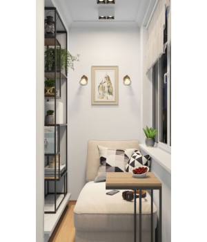 DK3035-WB Светильник накладной IP 20, 10 Вт, GU5.3, LED, белый/черный, пластик-foto3