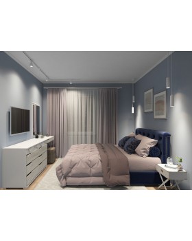 TR1001-WH Шинопровод однофазный, 1 м, белый, заглушки в комплекте-foto10