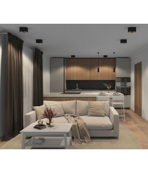 DK3036-BK Светильник накладной IP 20, 10 Вт, GU5.3, LED, черный, пластик-foto3